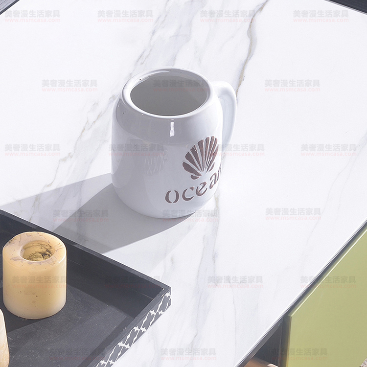 美奢漫極簡巖板木皮茶幾電視柜MQ-2112#