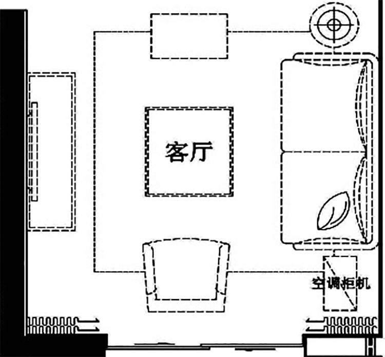美奢漫客廳平面圖#