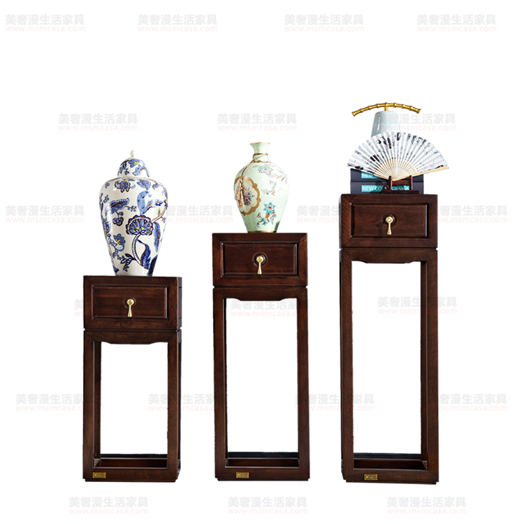 美奢漫新中式金絲檀木花架ZSX001#