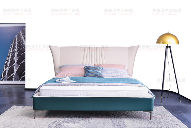 美奢漫高背科技布軟床XM-7319A#