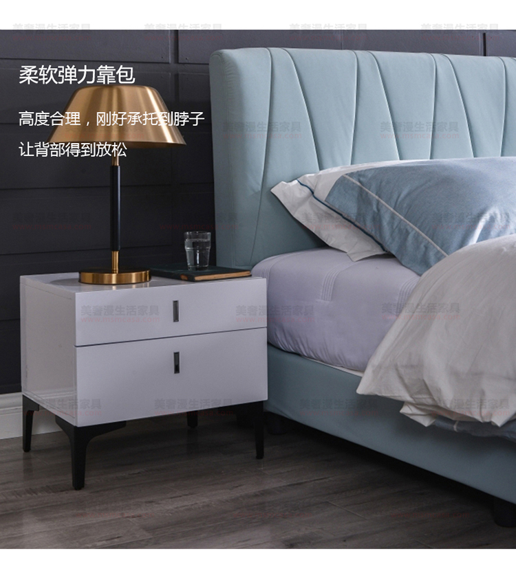 美奢漫極簡科技布軟床XM-D8028A（特價(jià)）#